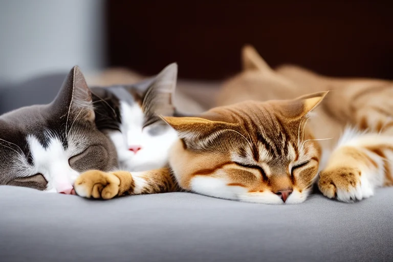 经过科学引入和耐心调整，多猫家庭最终可以实现和谐宁静的共处。