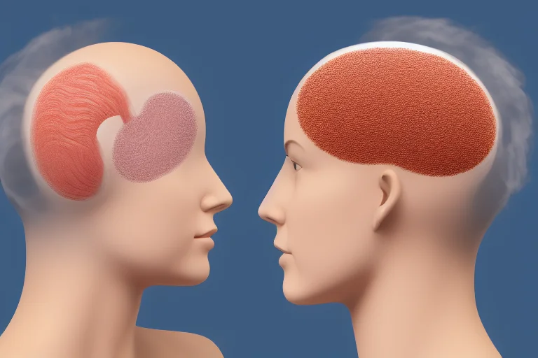 毛囊皮脂腺结构与痤疮形成机制示意图