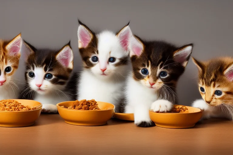 幼犬幼猫需要根据其快速生长的需求提供高营养密度的食物，并分多次喂食