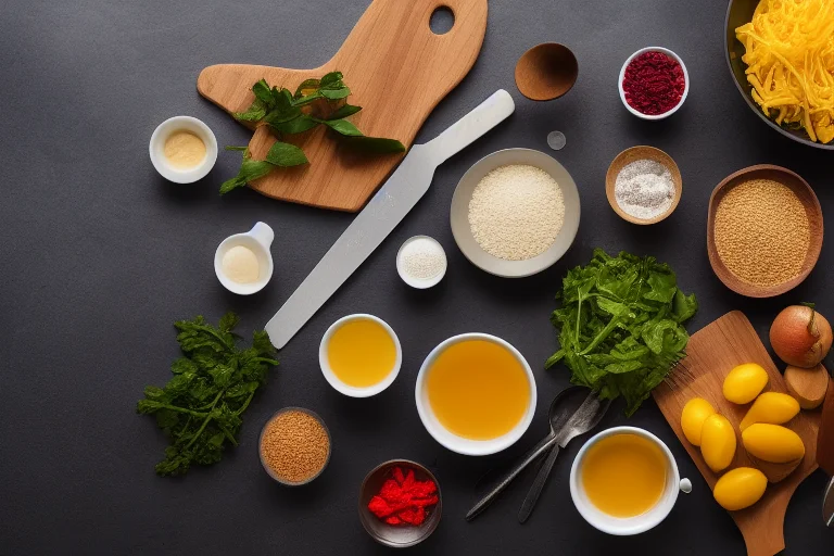 典型的厨房台面混乱场景，物品堆积，取用不便。