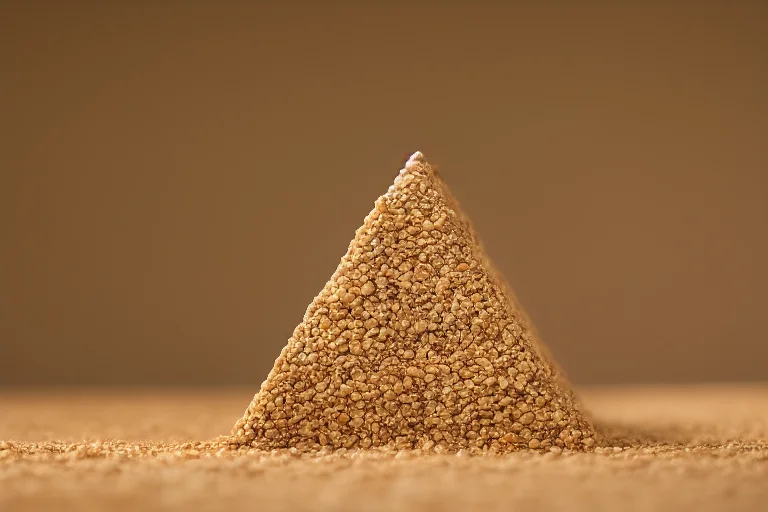 小型宠物饮食金字塔示意图：无限量牧草为基底，新鲜蔬菜次之，专用粮少量，零食在最顶端