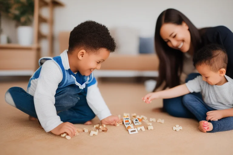 亲子共同玩拼图，不仅能促进认知发展，更是高质量的情感联结时刻。