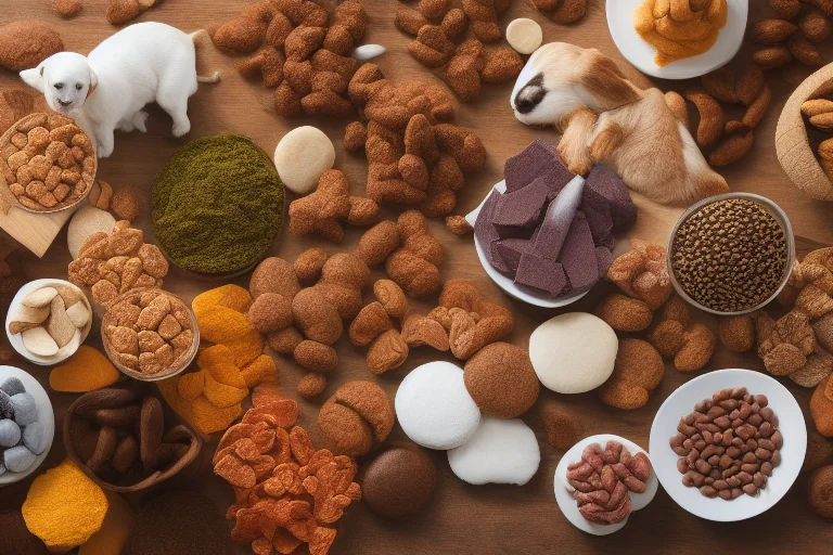 不同物种宠物零食的多样性展示