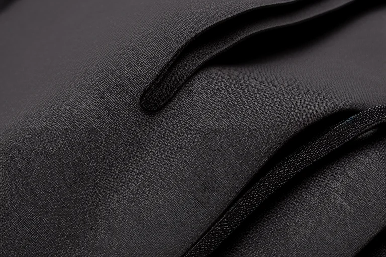 高密度考杜拉尼龙面料与YKK拉链特写，体现工艺细节