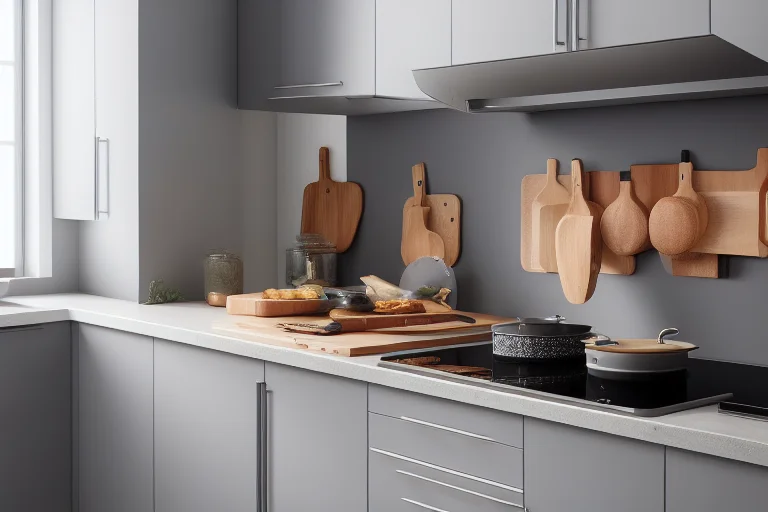 一个井然有序的厨房橱柜，展示了一套包含炒锅、汤锅和煎锅的匹配锅具，构成完整的烹饪系统