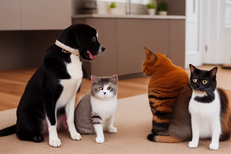 多宠家庭和平共处指南：5步正向训练法解决猫狗资源竞争与压力信号识别，建立稳定家庭秩序
